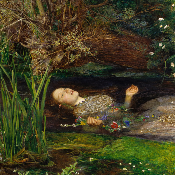 ジョン・エヴァレット・ミレー / Ophelia | 壁紙ギャラリー KAGIROHI