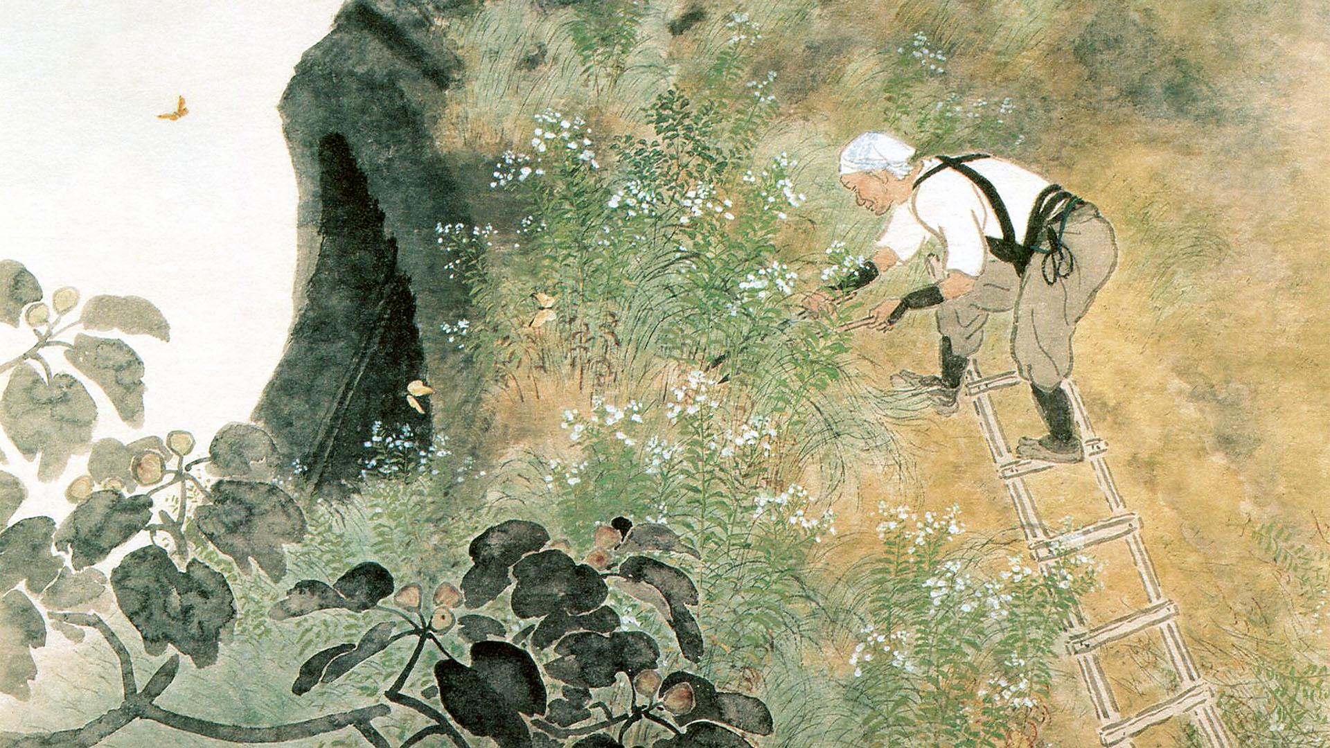 川合玉堂 / 山村春色 | 壁紙ギャラリー KAGIROHI