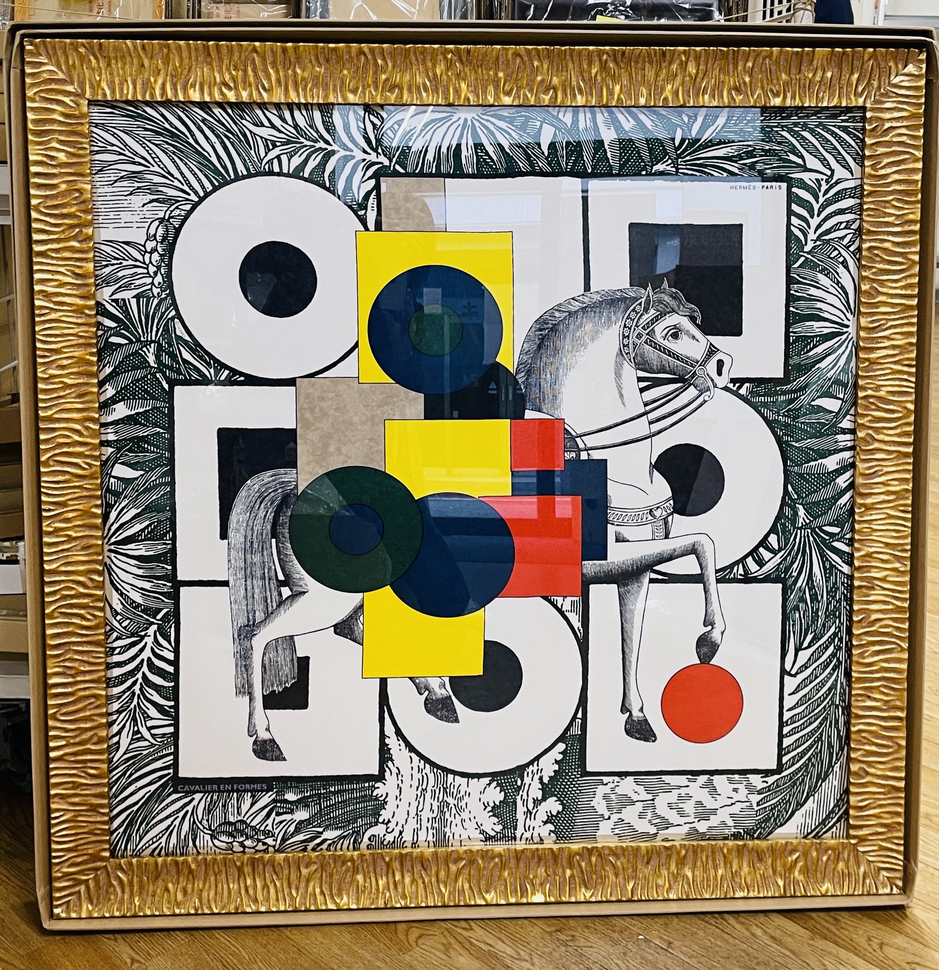 エルメス スカーフの額装 - カジキ美術