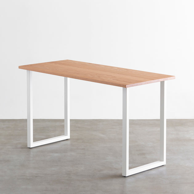 THE TABLE / スタンディングデスク × 無垢 レッドオーク × White Steel