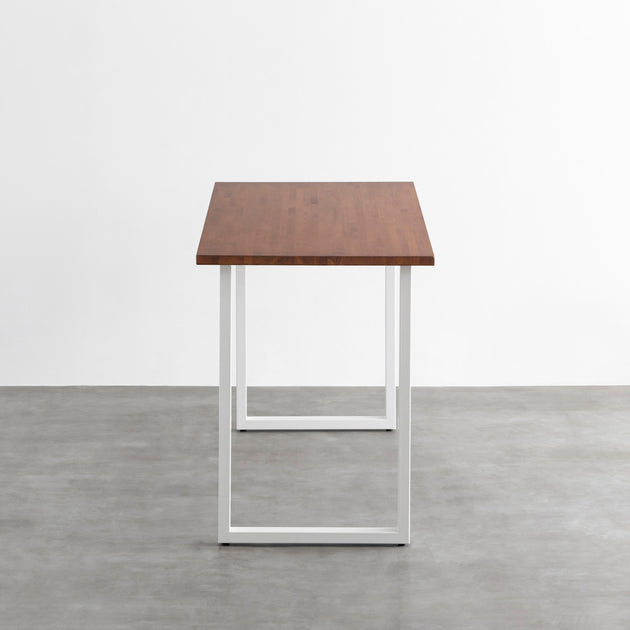 THE TABLE / スタンディングデスク × ラバーウッド ブラウン × White