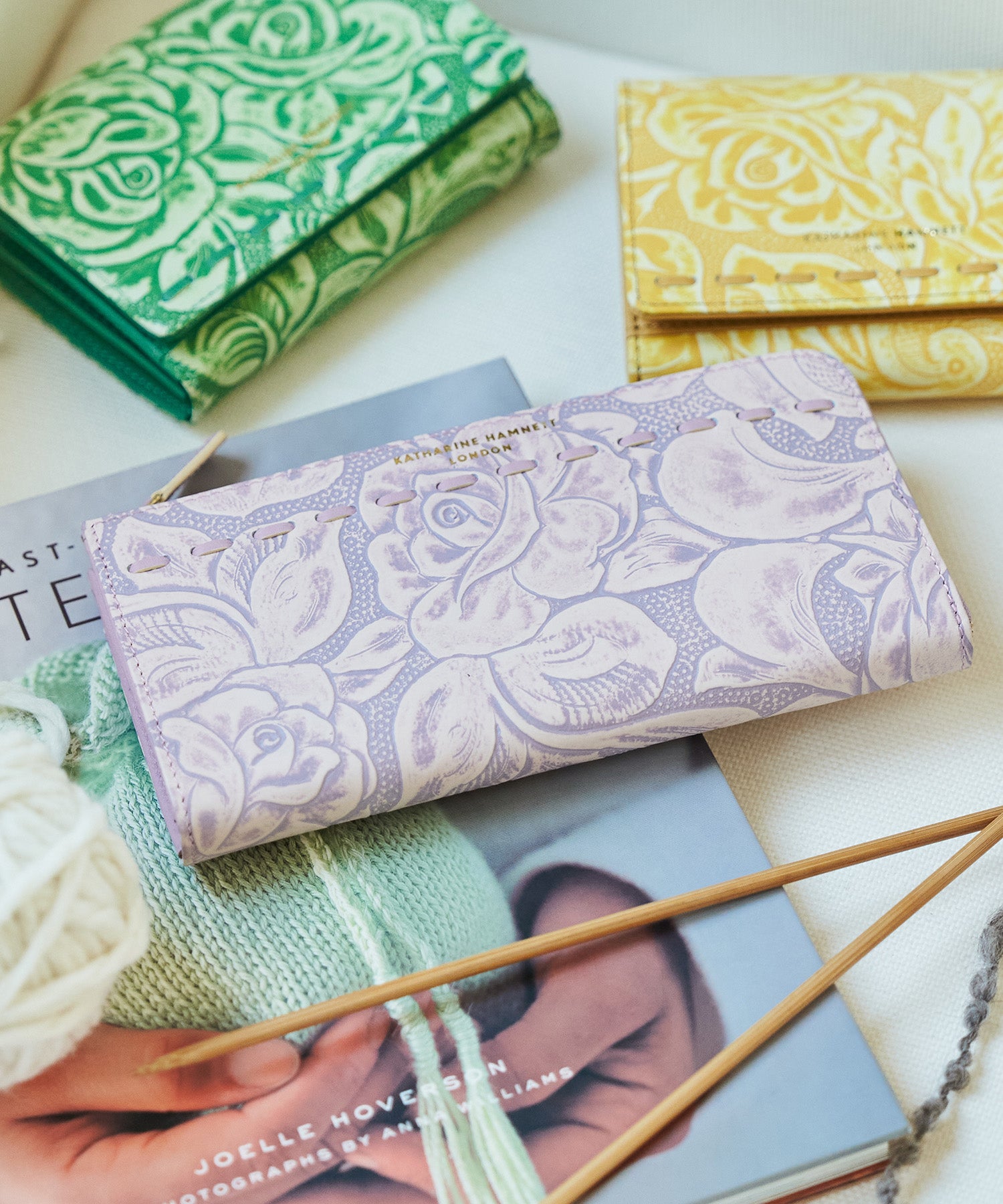 KATHARINE HAMNETT LONDON】L字ファスナーロングウォレット（K60132）