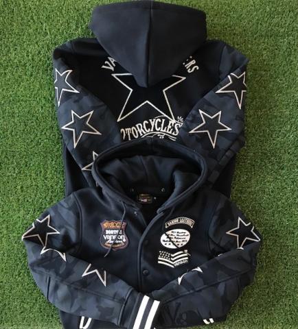 VANSON ブランドロゴ リバーシブル・ファージャケット BLK / VANSON