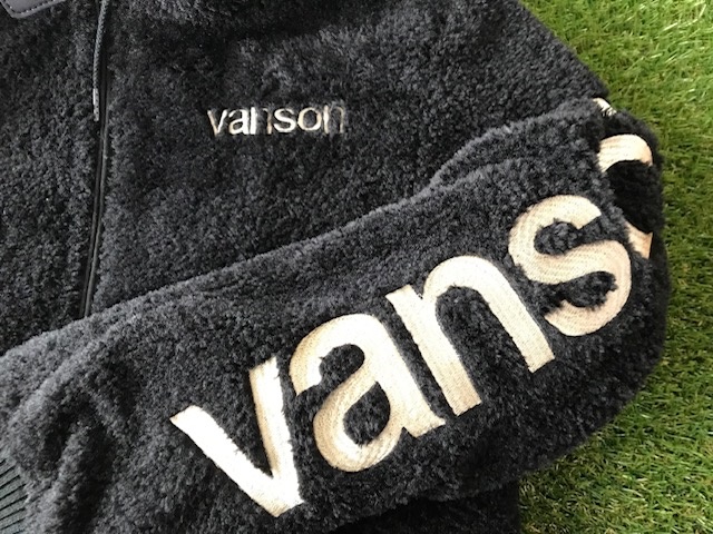 VANSON ブランドロゴ リバーシブル・ファージャケット BLK / VANSON