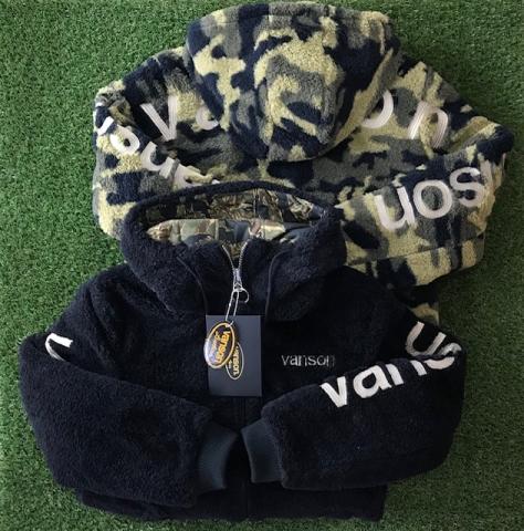 VANSON ブランドロゴ リバーシブル・ファージャケット CAMO / VANSON