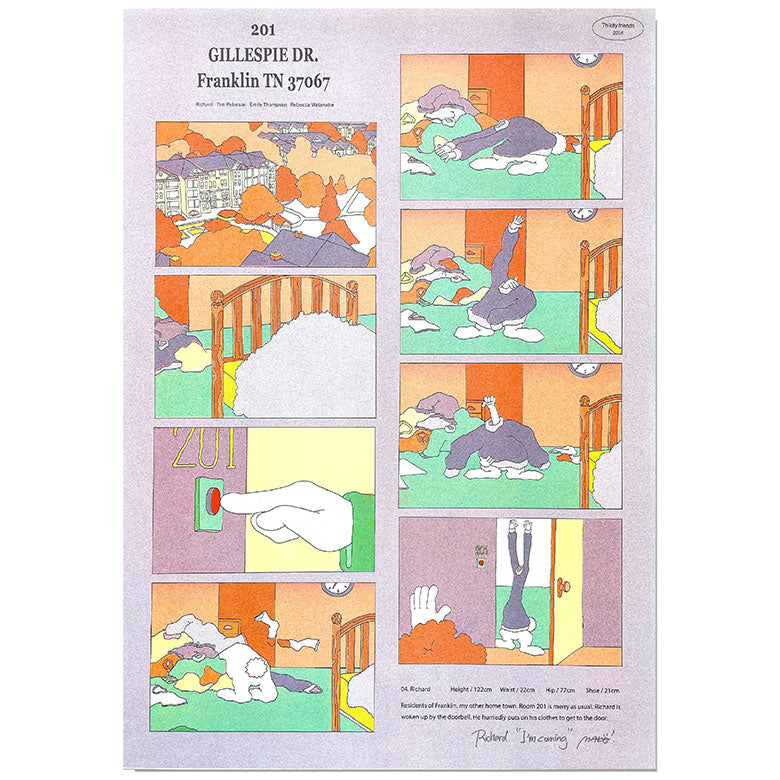 Thikity friends.リソグラフプリントポスター Richard 