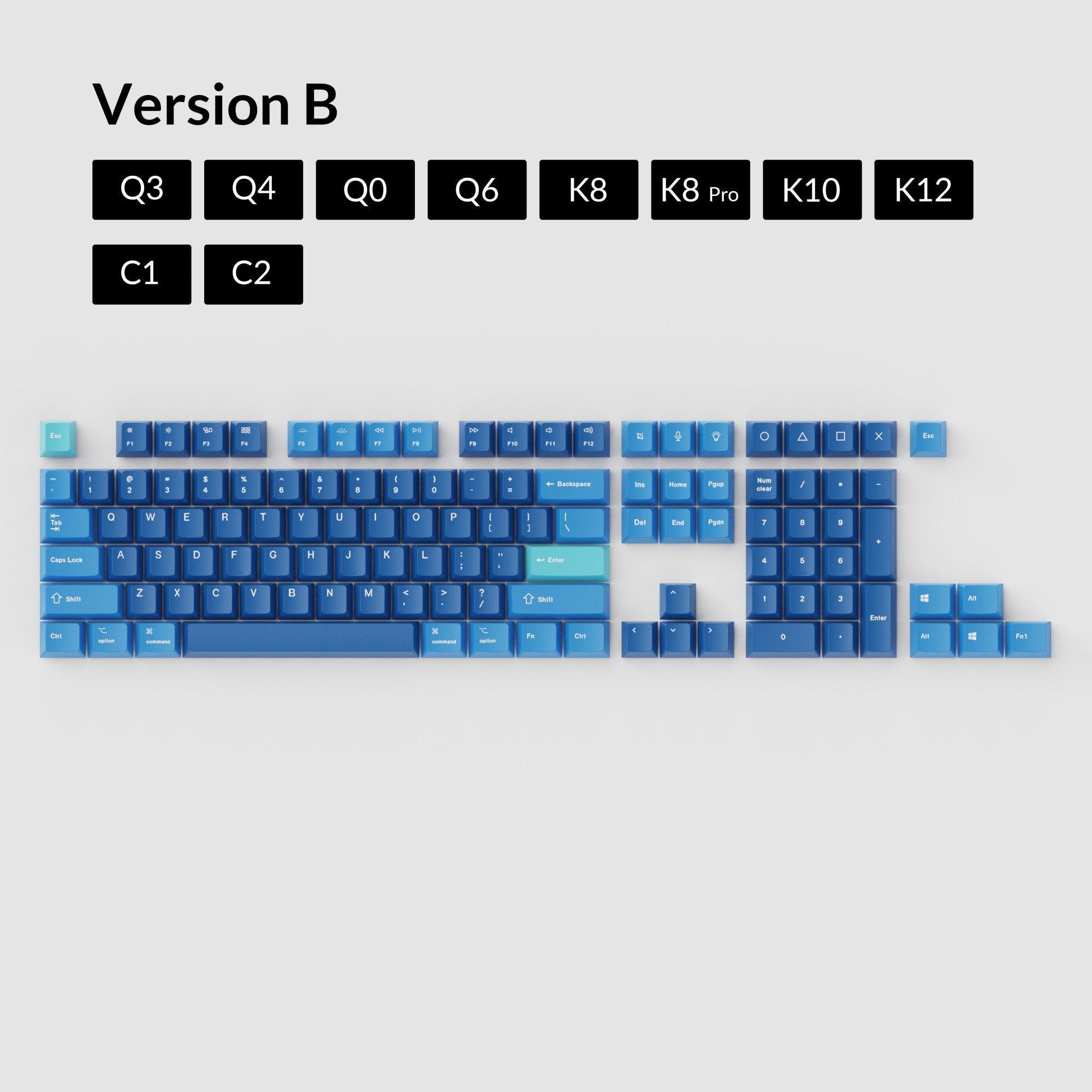 OEM 昇華型染色 PBT キーキャップセット - 海洋 – Keychron Japan
