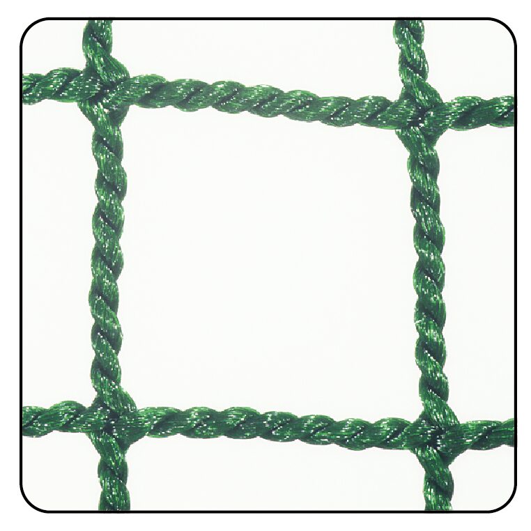 防球ネット【硬式野球用】ポリエチレン37.5mm目440T/90本 グリーン