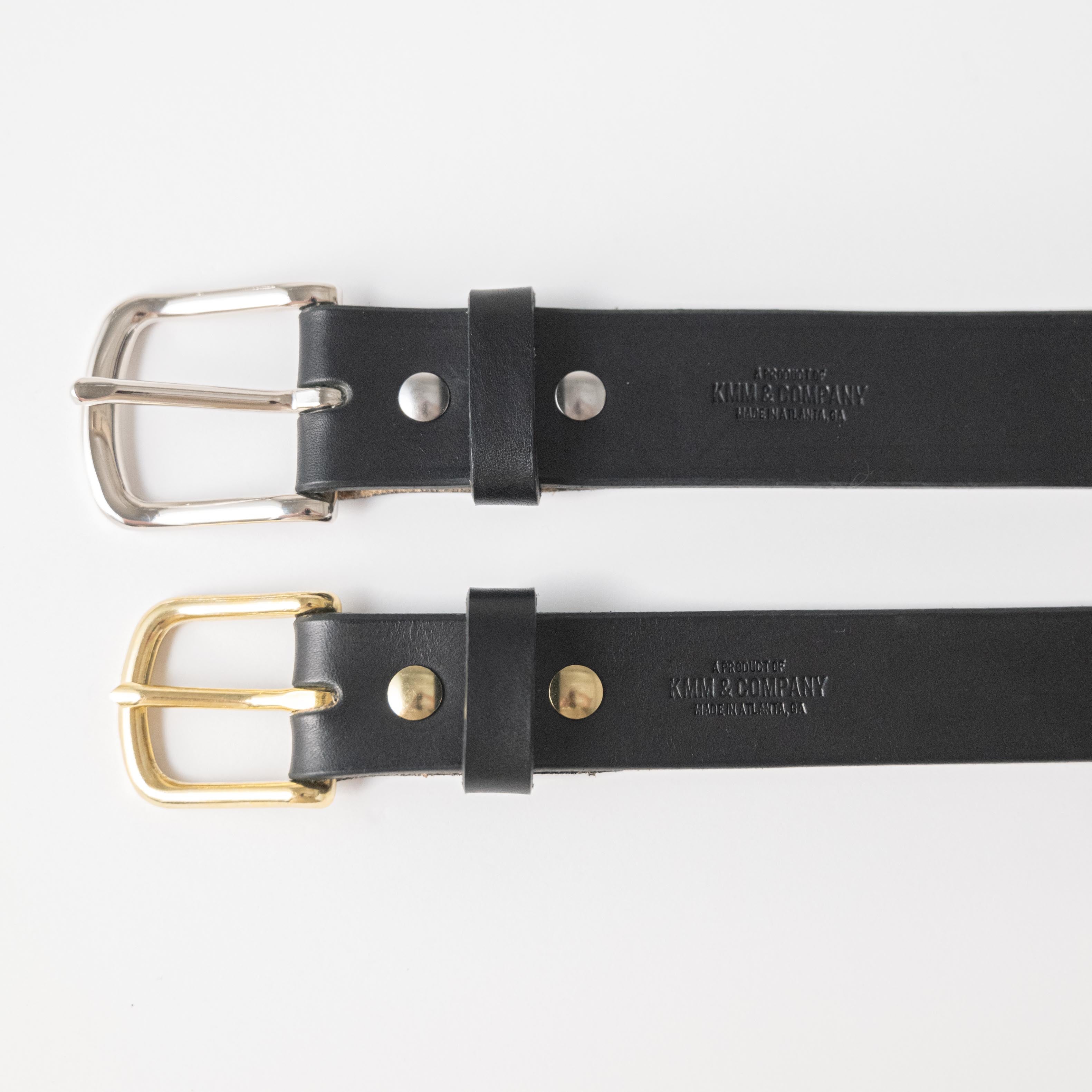 Black Leather Belt – KMM & Co.