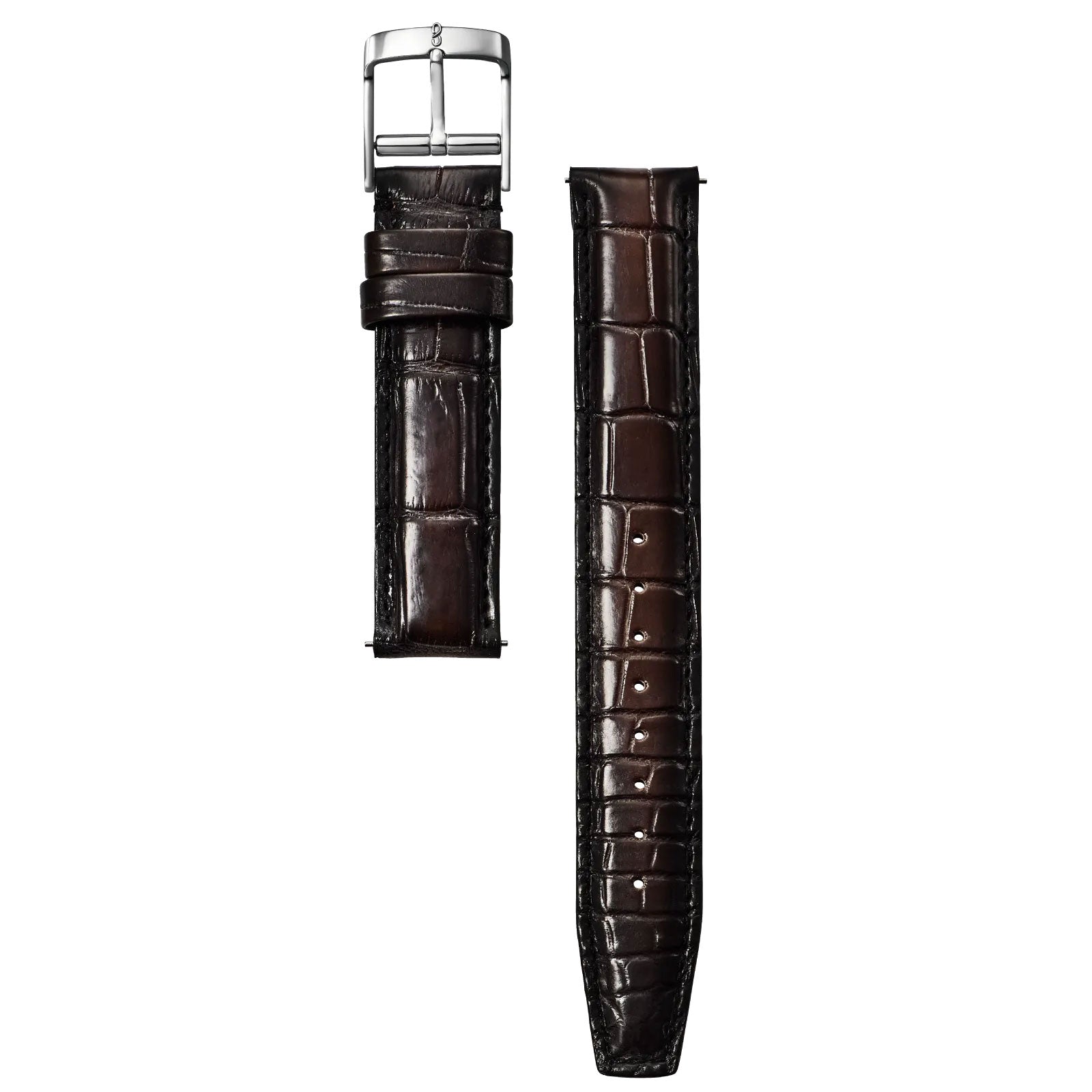 Knot S18-SFC-PBR 時計ベルト バンド パティーヌ仕上げ クロコダイル