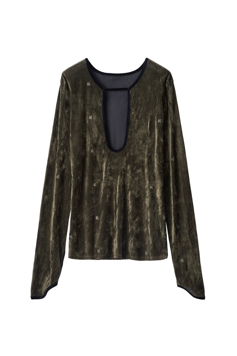 2way sheer velours tops/4color | KNUTH MARF