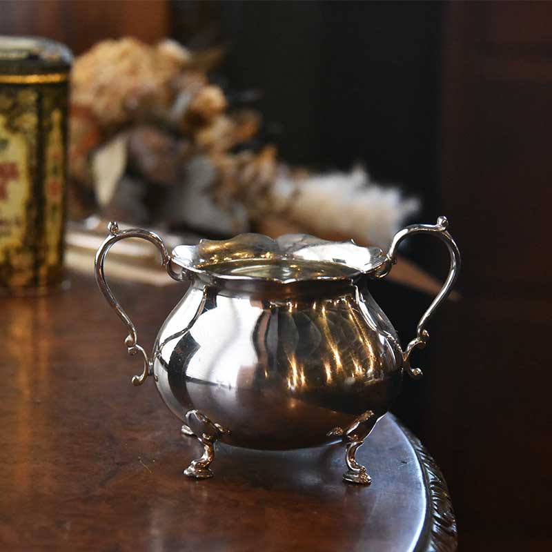 1929 M＆H CO シルバープレート シュガーポット – 神戸アンティーク