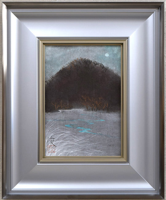 三上俊樹「月明」日本画・SM 絵画買取・販売の小竹美術