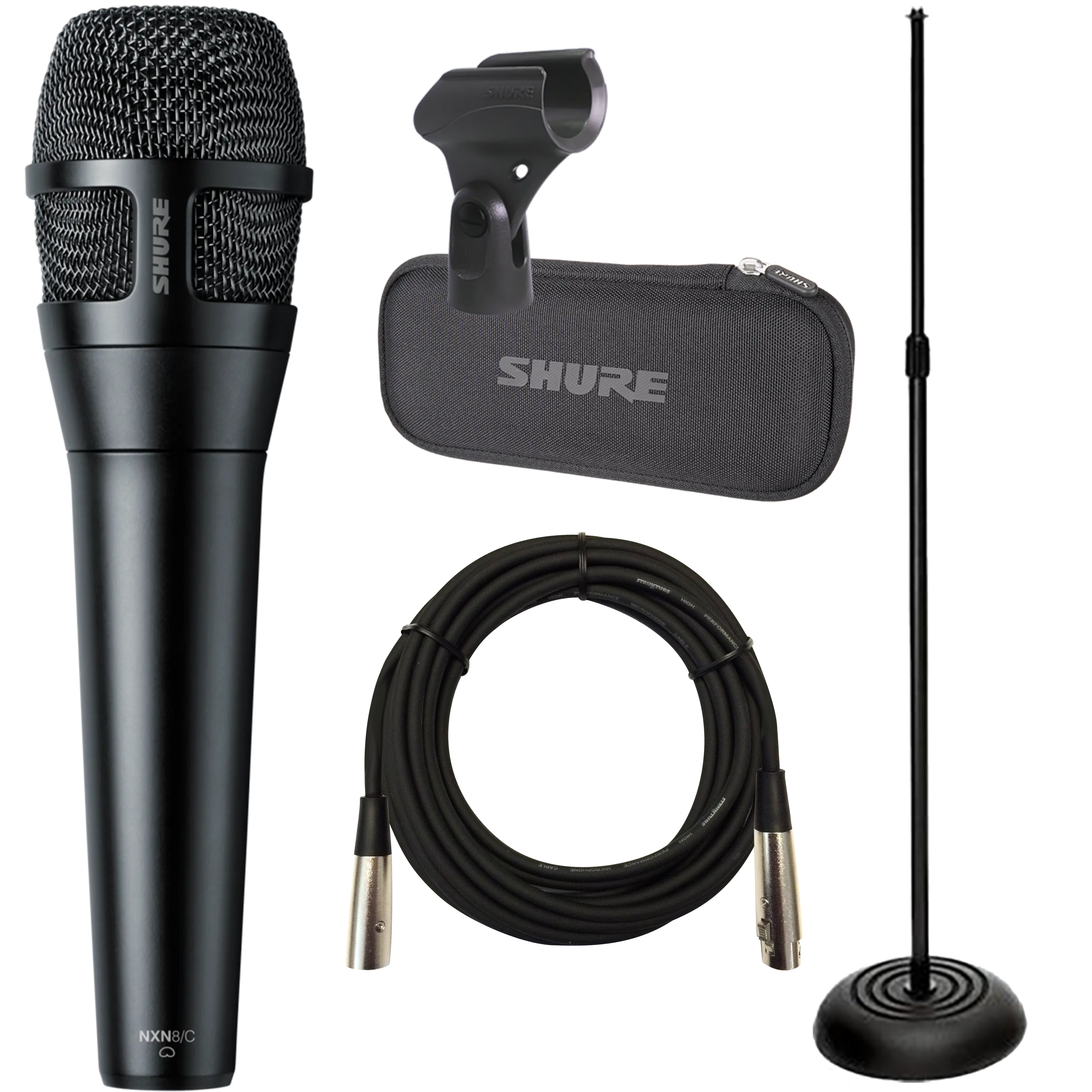Shure Nexadyne 8/C Cardioid Dynamic Vocal Microphone STAGE PAK