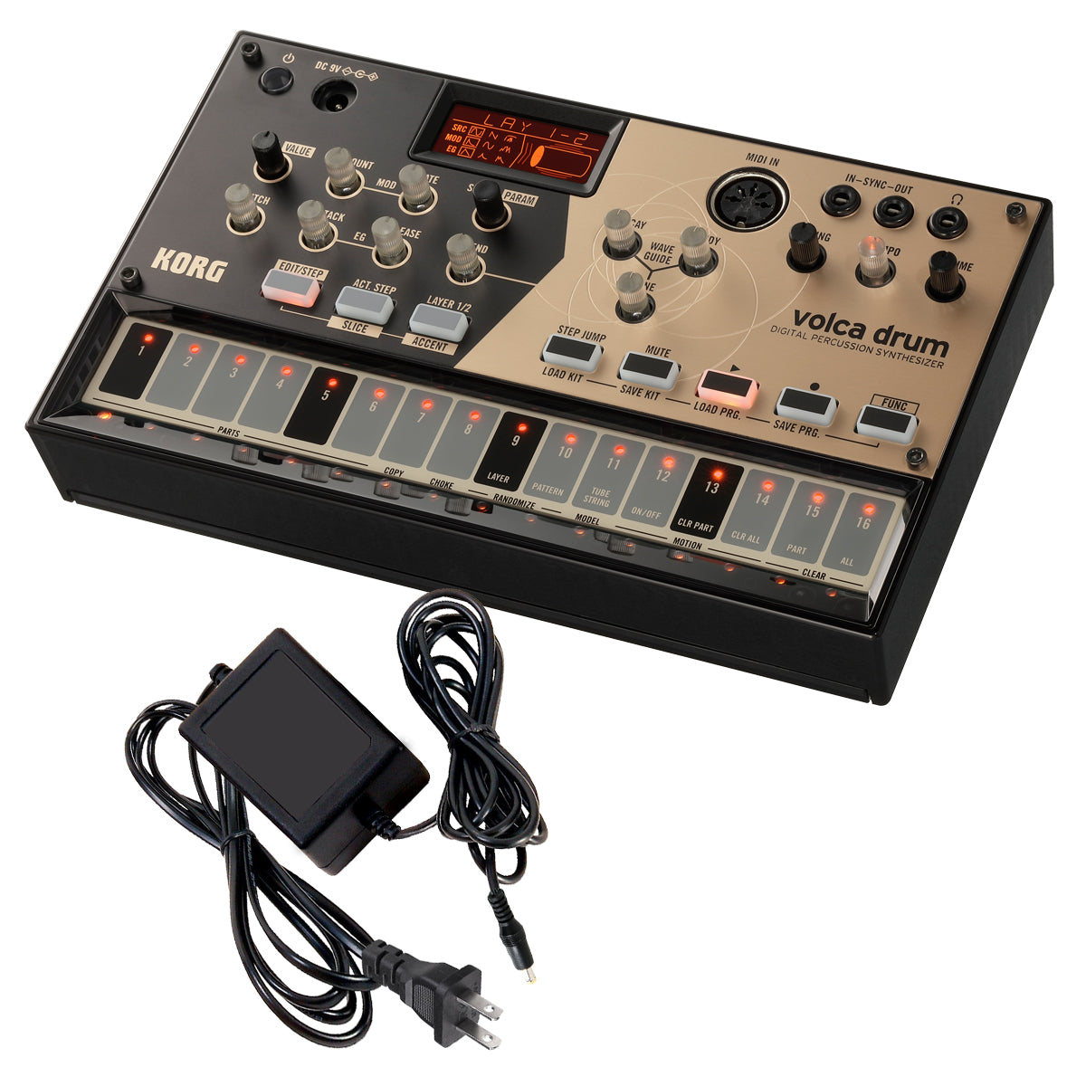 Korg Volca Drum Digital Percussion Synthesizer POWER KIT – Kraft Music