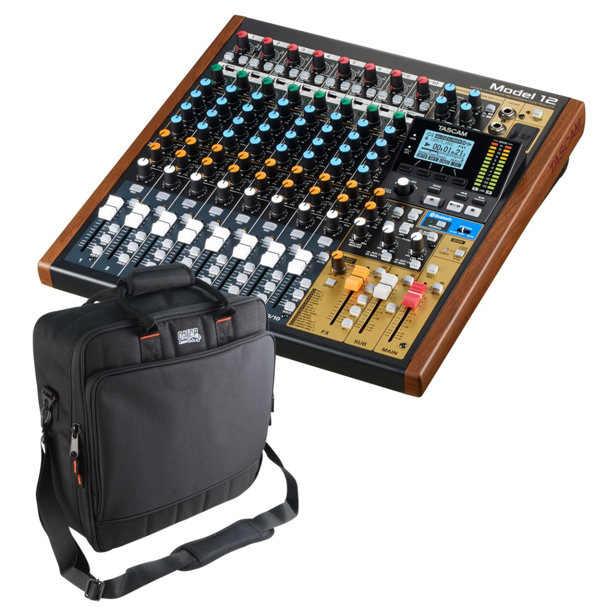 Tascam Model 12 Multi-Track Live Recording Console CARRY BAG KIT