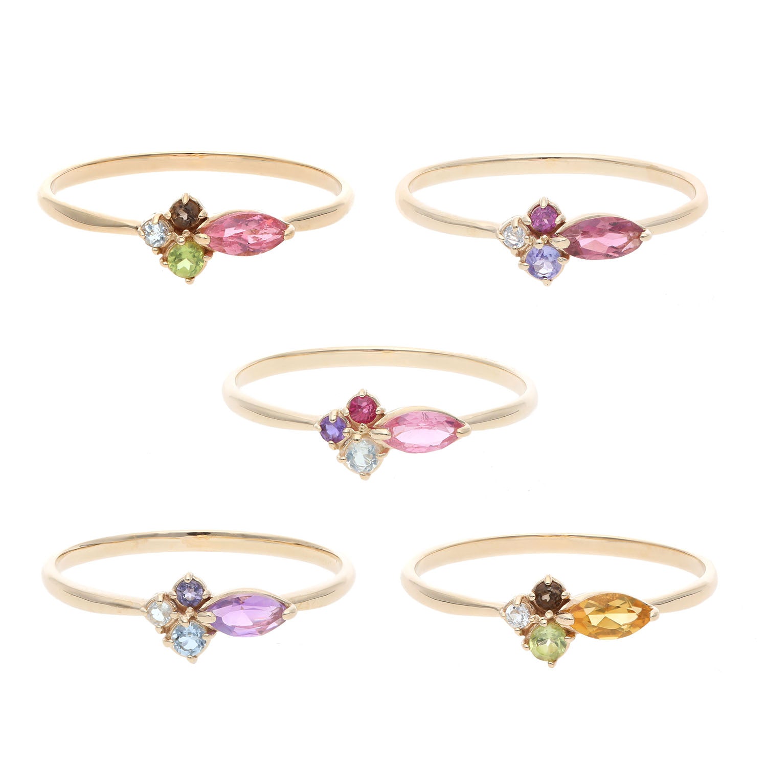 L&Co.(エルアンドコー)】リング｜K10 カラーストーンリング（36-2156