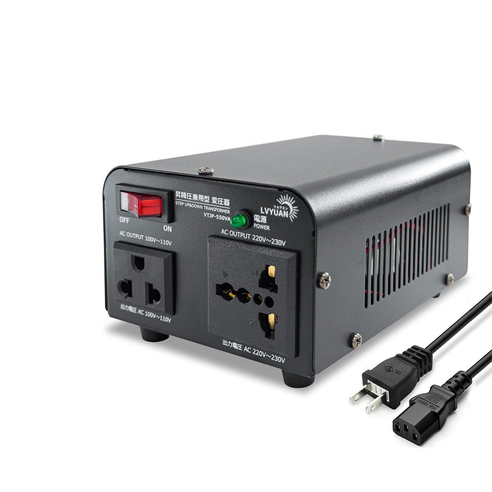 LVYUAN 550W変圧器 降圧・昇圧兼用型トランス AC100V/110V⇄220V/240V