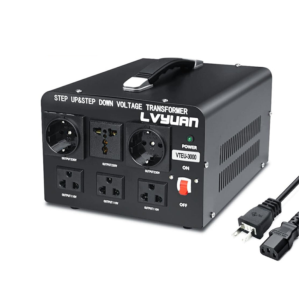 LVYUAN 3000W変圧器 降圧・昇圧兼用型トランス AC100V/110V⇄220V/240V