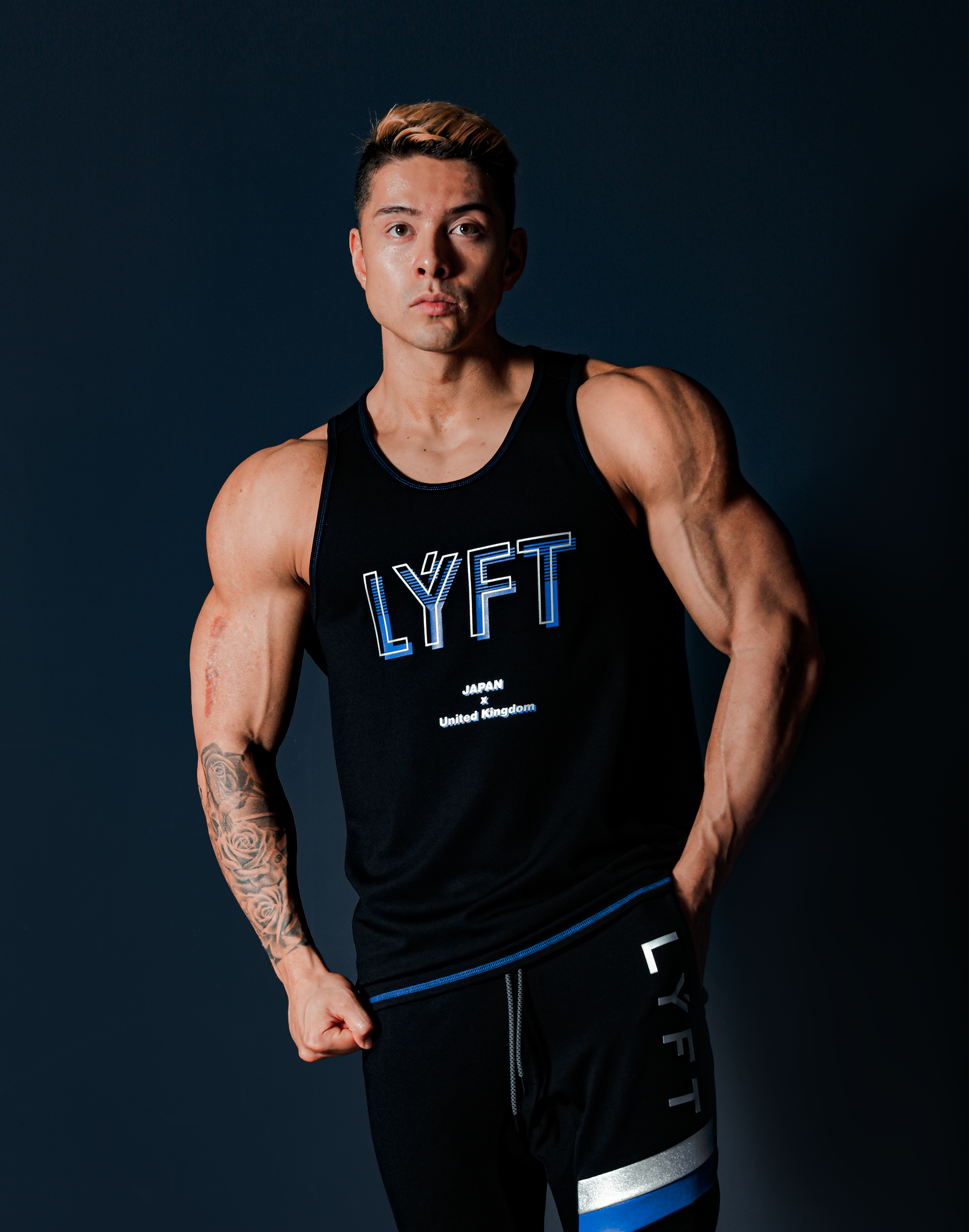 LYFT Training Wear/Tank Top:Stripe Standard Fit Tanktop - Black – LÝFT