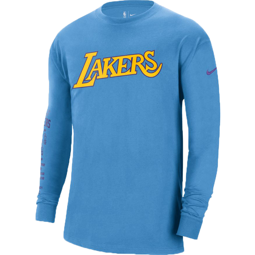 Los Angeles Lakers Courtside Men's Nike NBA Long-Sleeve T-Shirt