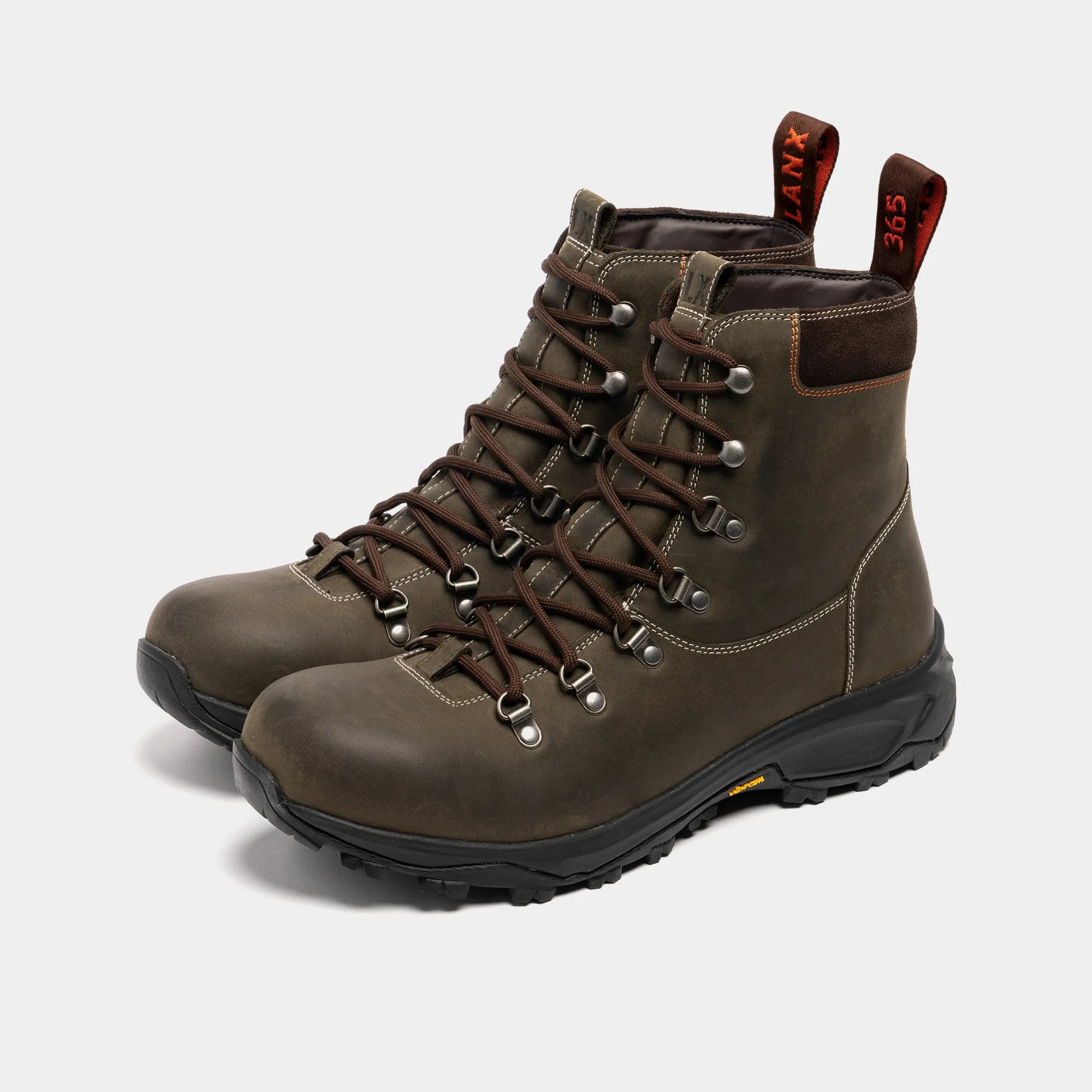 Men's - Grey - Dark - Leather - Lace-to-toe Boots – LANX