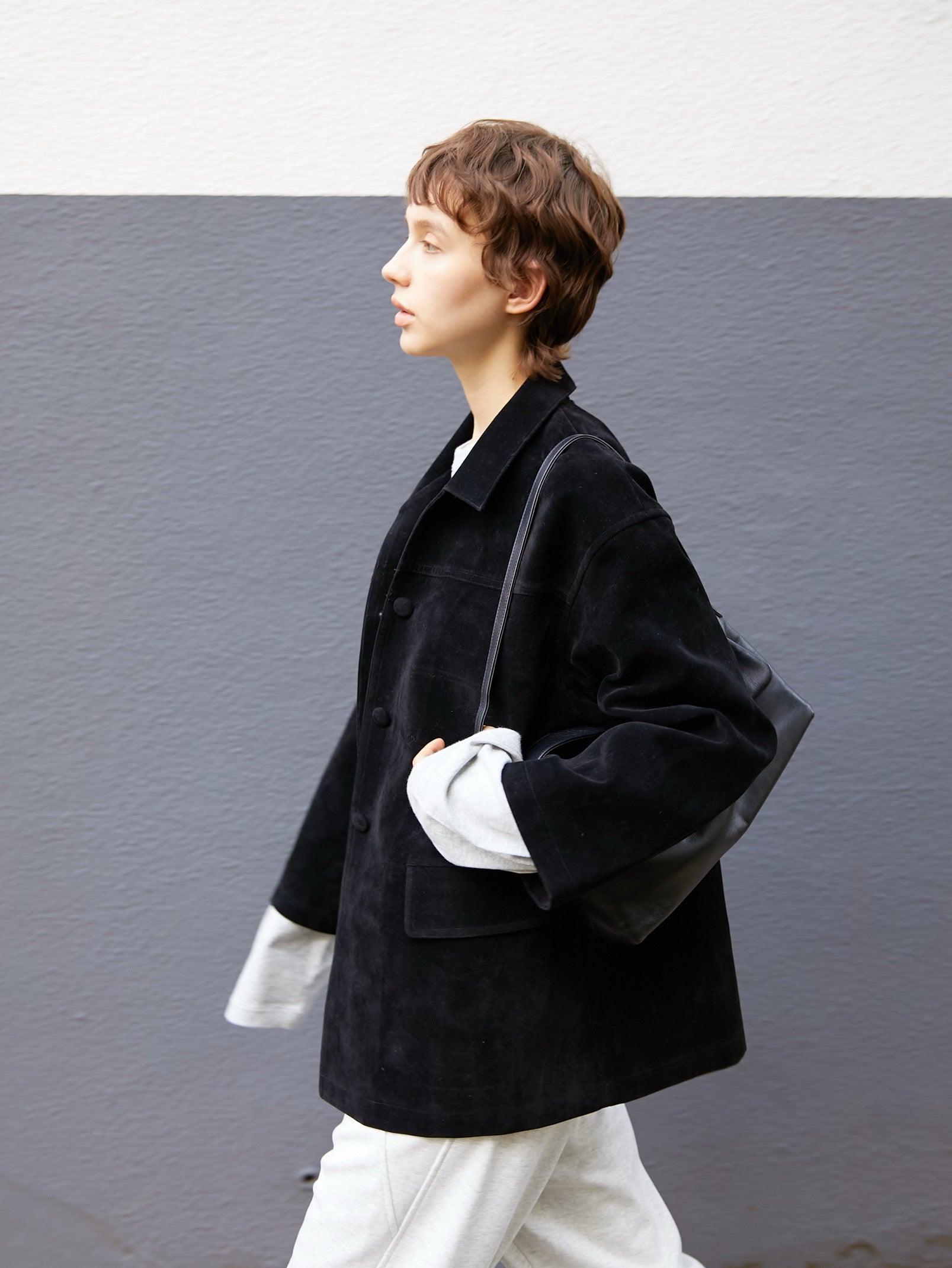 eco suede coverall – LA PEAU DE GEM