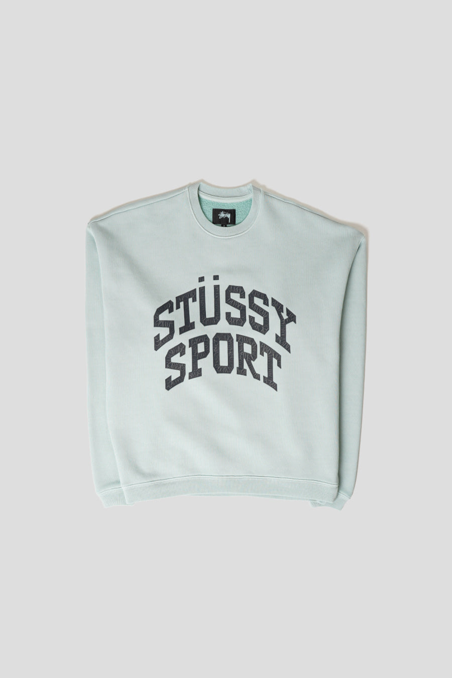 Stussy - CREWNECK BIG CRACKLE SPORT GREEN – LE LABO STORE