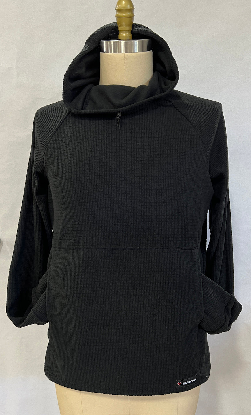 Women's Fleece Hoodie - Black – LightHeart Gear