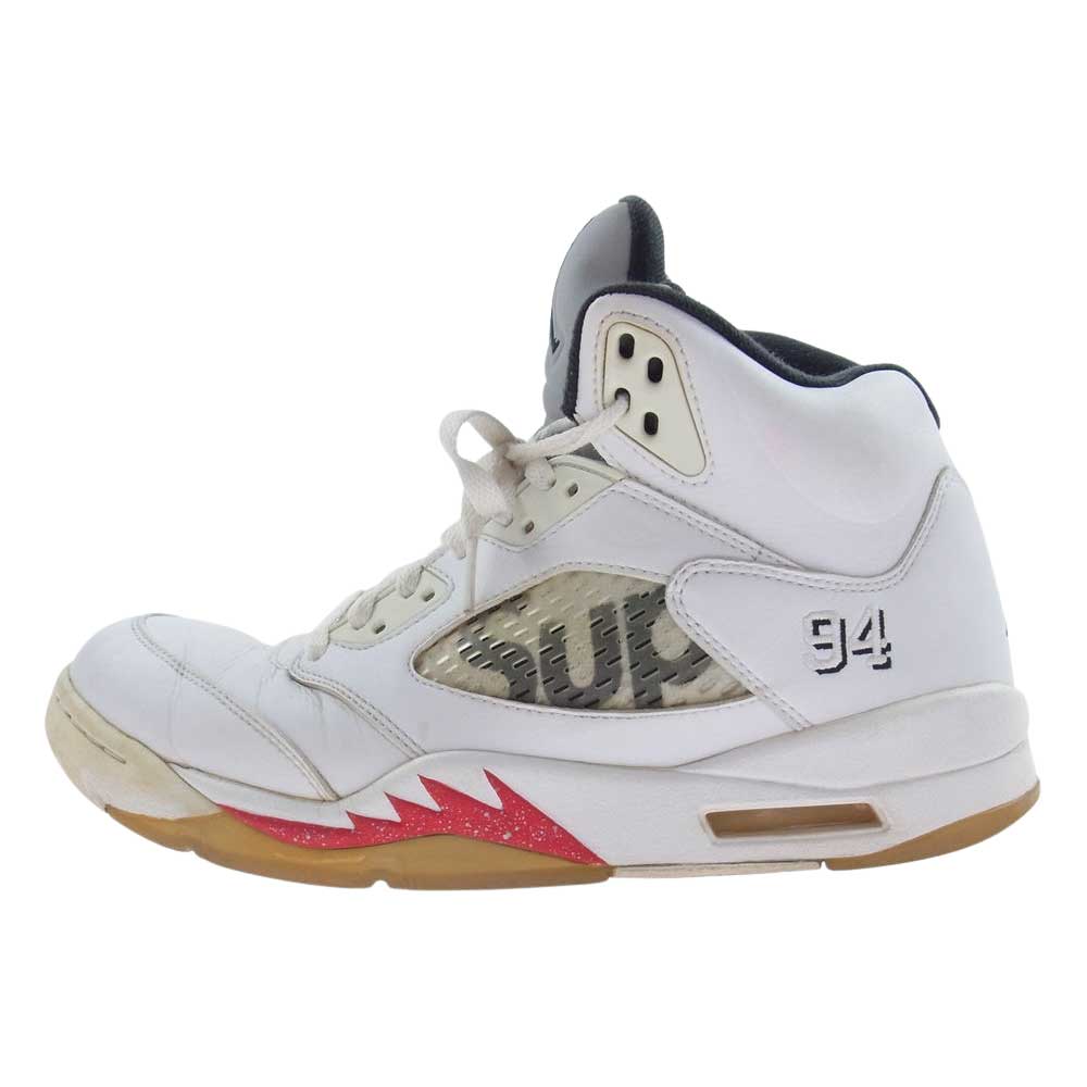Supreme シュプリーム 824371-101 Nike Air Jordan 5 Retro ナイキ