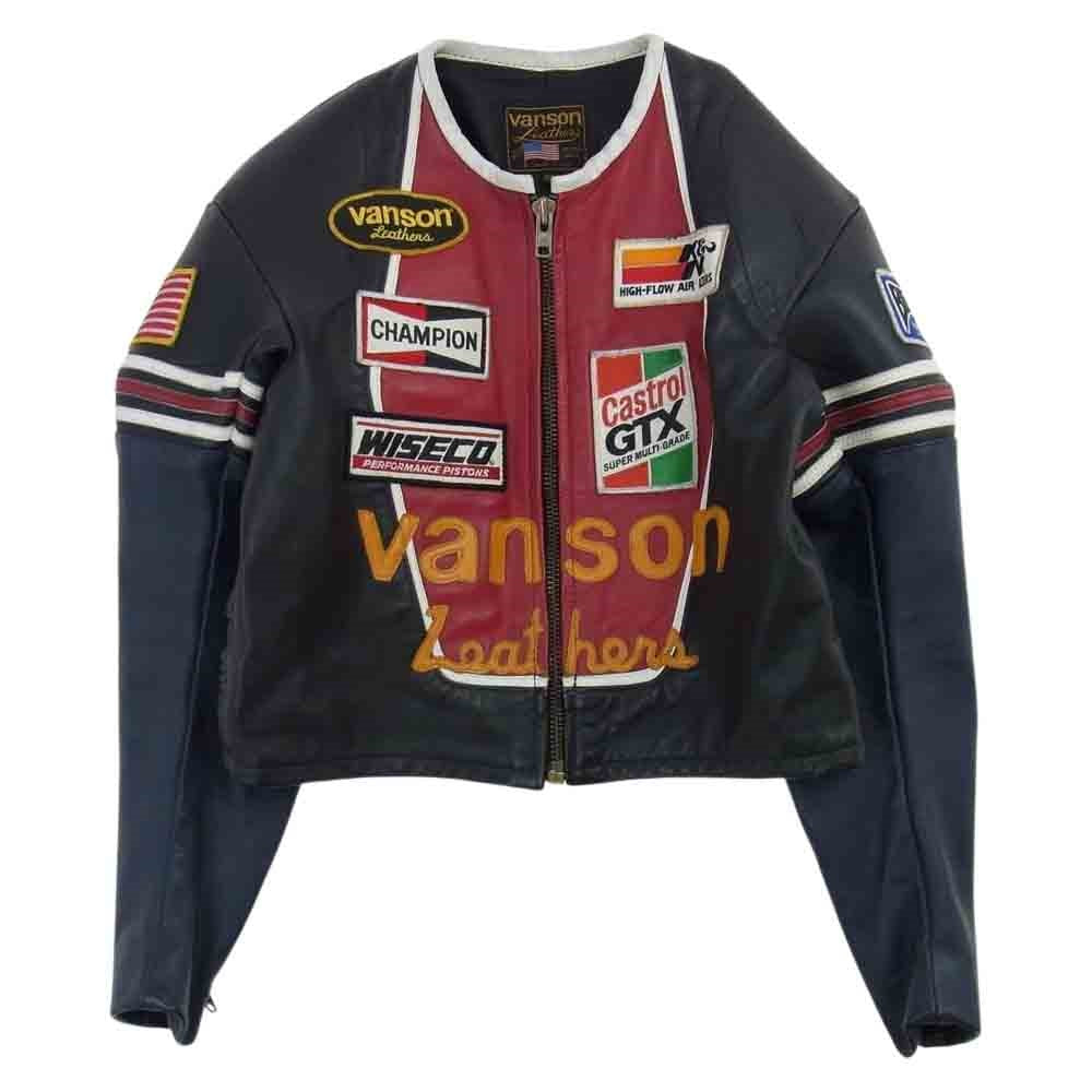 VANSON バンソン USA製 RACE JACKET PATCHES ワンスター レザー