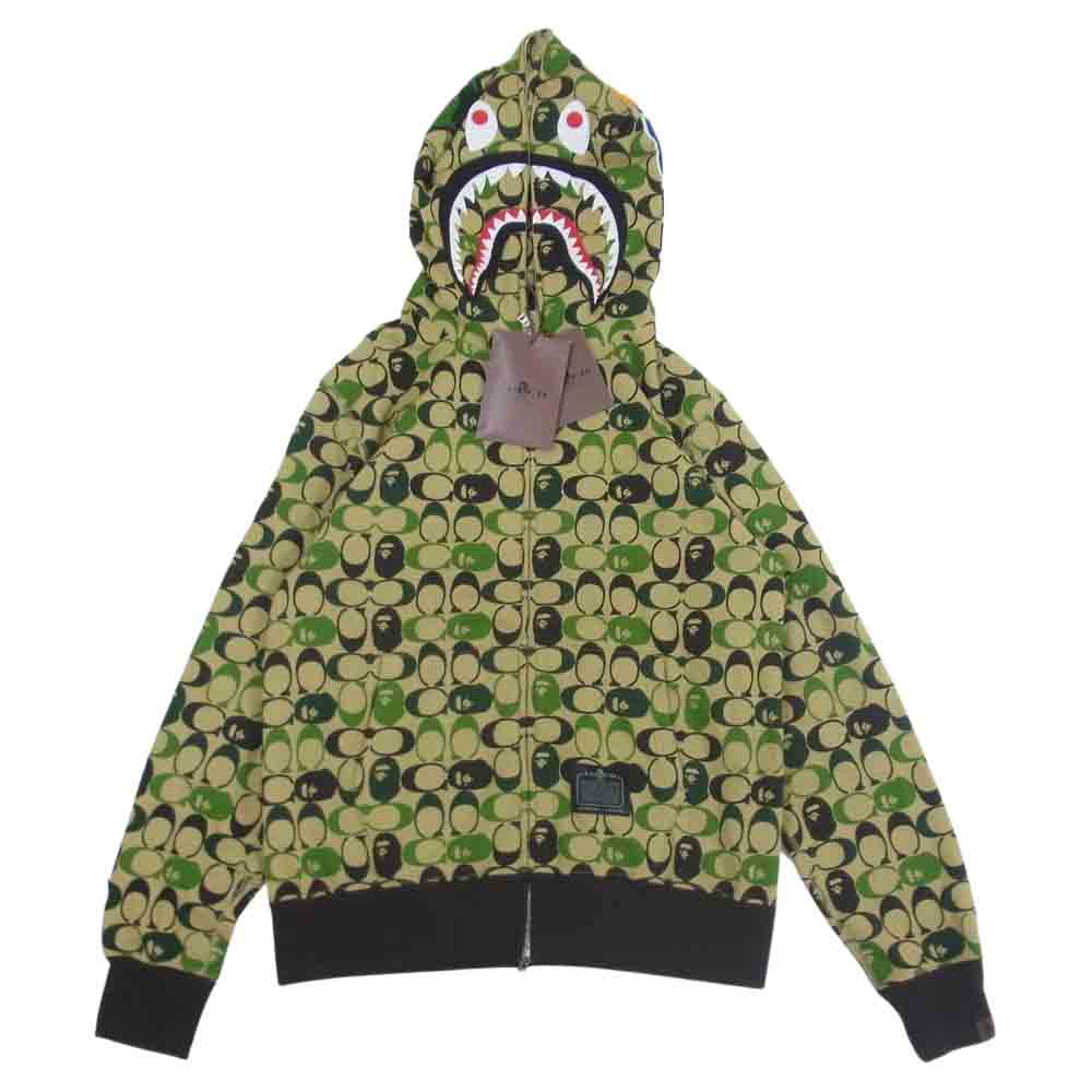 A BATHING APE アベイシングエイプ × COACH コーチ SHARK FULL ZIP
