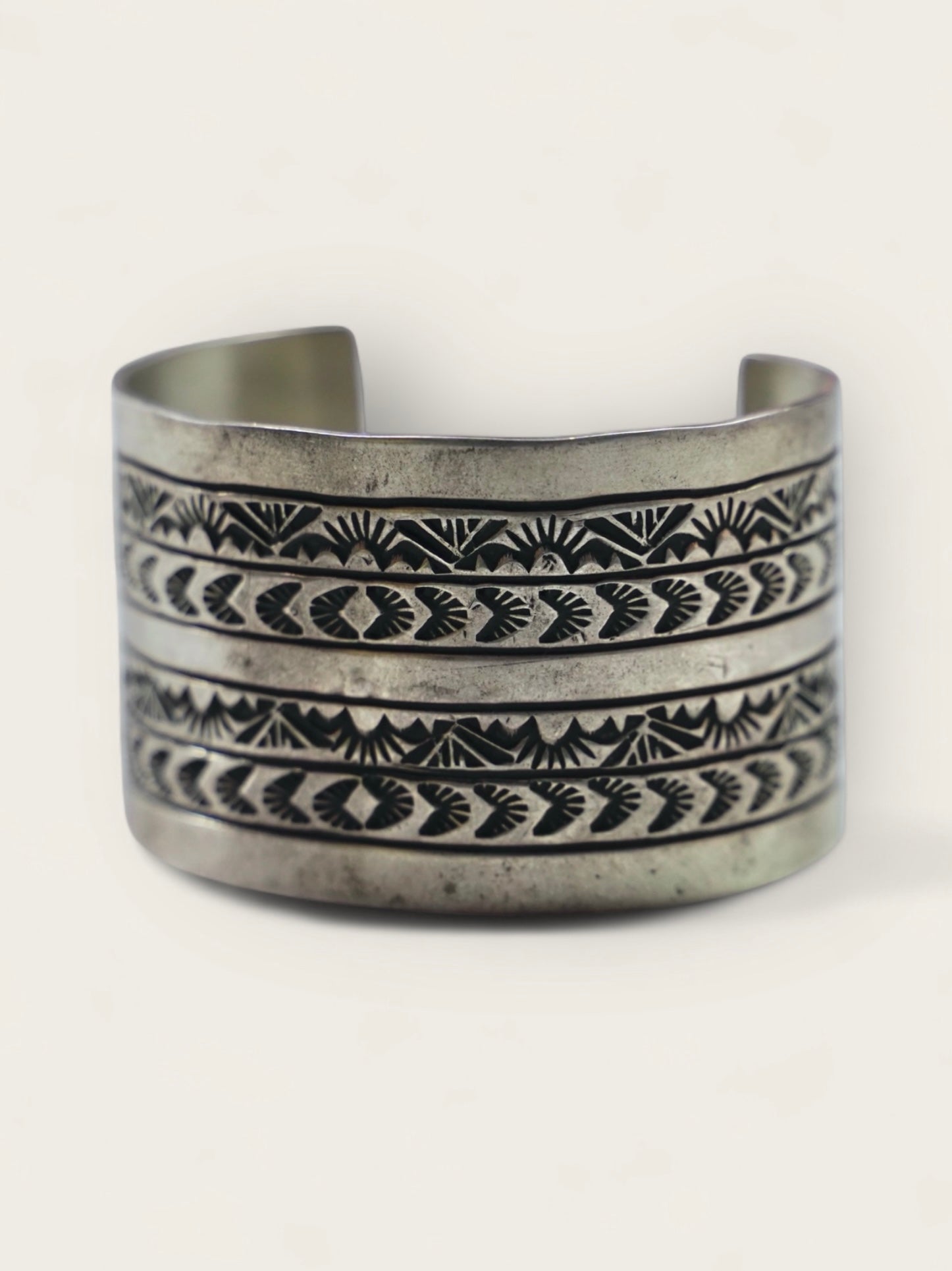 Navajo Rick Enriquez Silver Bangle No.1 ナバホ族 シルバーバングル