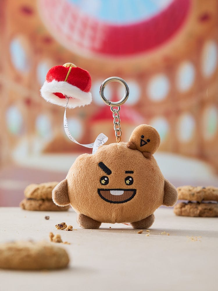 BT21 SHOOKY THE KING MEASURING TAPE PLUSH KEYRING – LINE FRIENDS
