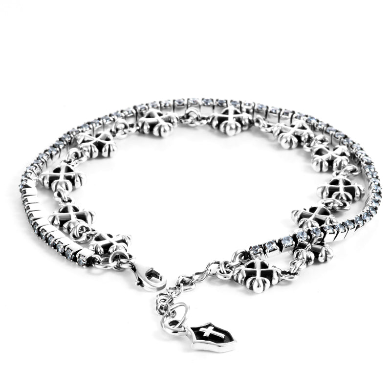 LC1346 SVOXD CZ WHロードキャメロット(Lord Camelot)シルバーブレスレット