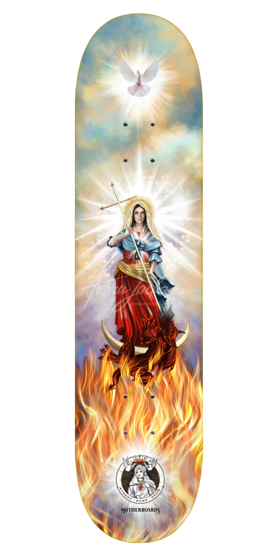 Virgo Potens/Virgin Most Powerful Skateboard Deck – Motherboards