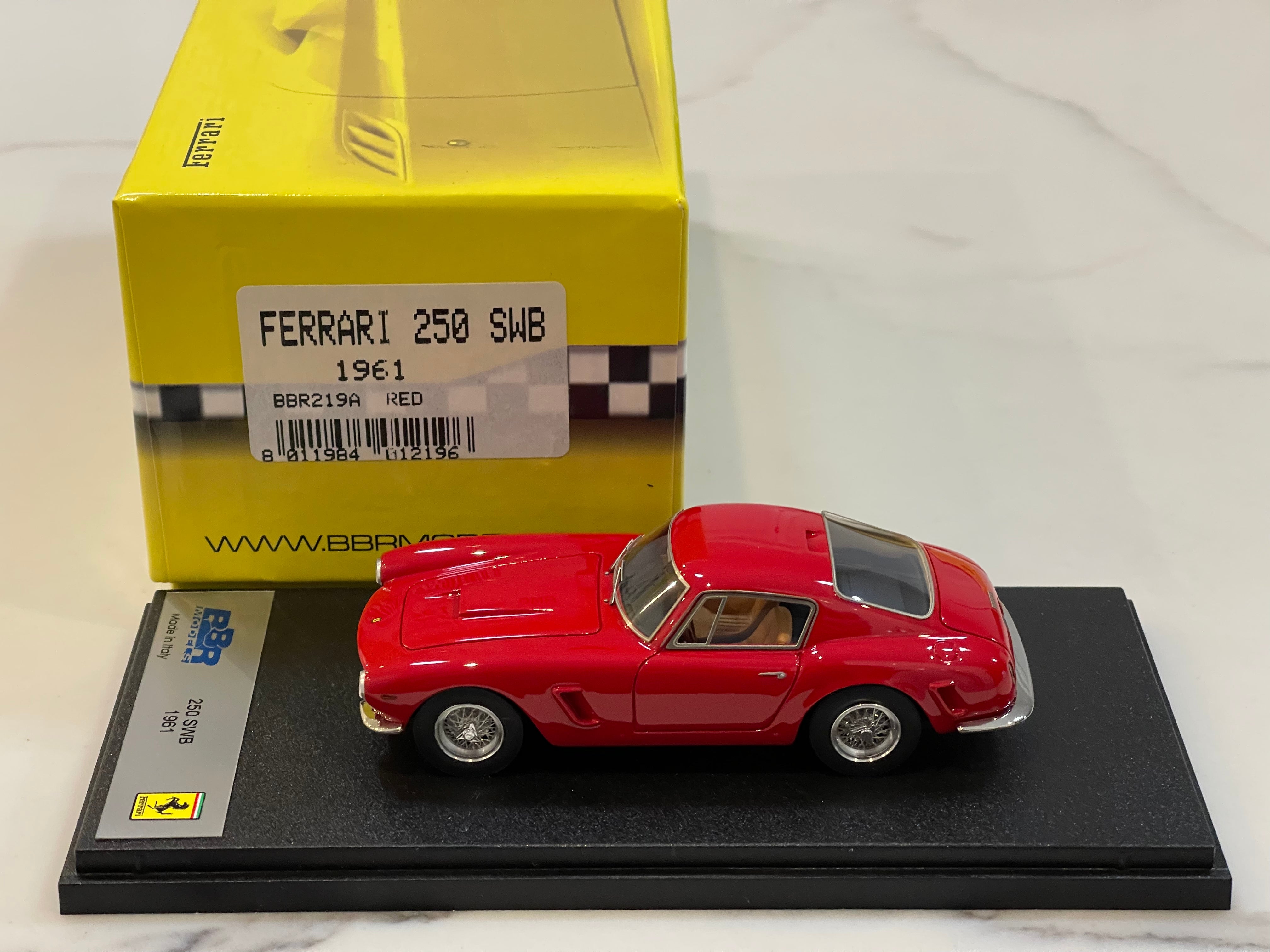 BBR 1/43 Ferrari 250 GT SWB 1961 Red BBR219A – Paddock Collection