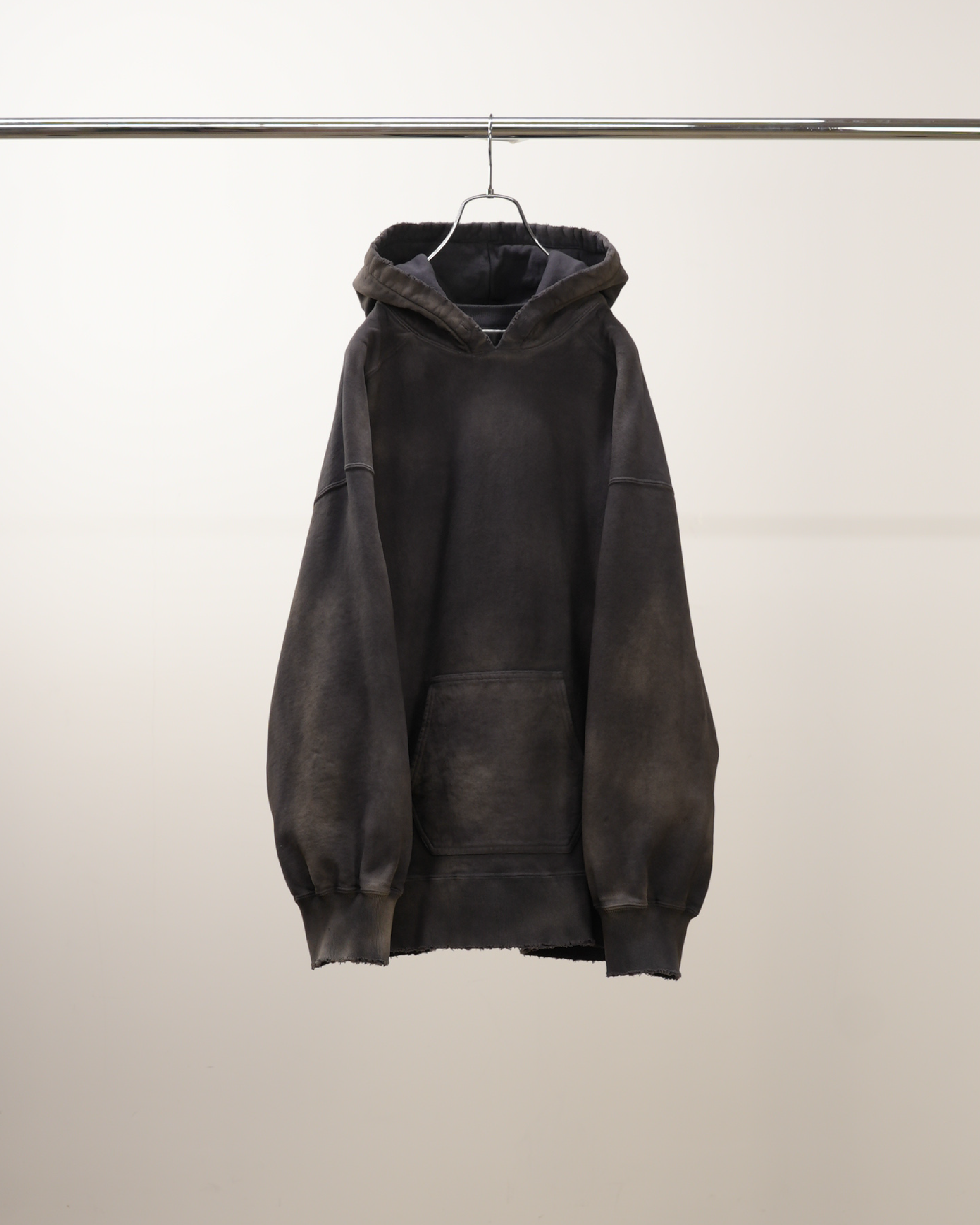 ANCELLM】SWITCHING HOODIE - BLACK