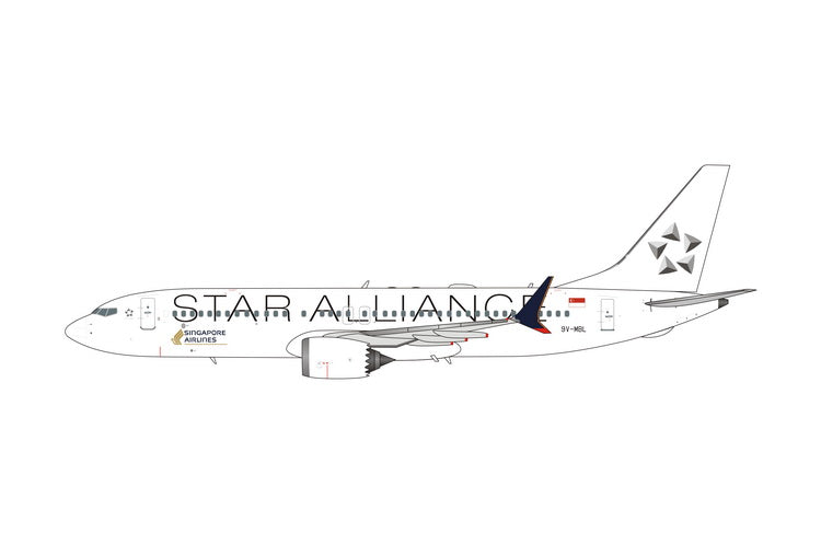 Singapore Airlines Boeing 737 MAX 8 9V-MBL Star Alliance Phoenix