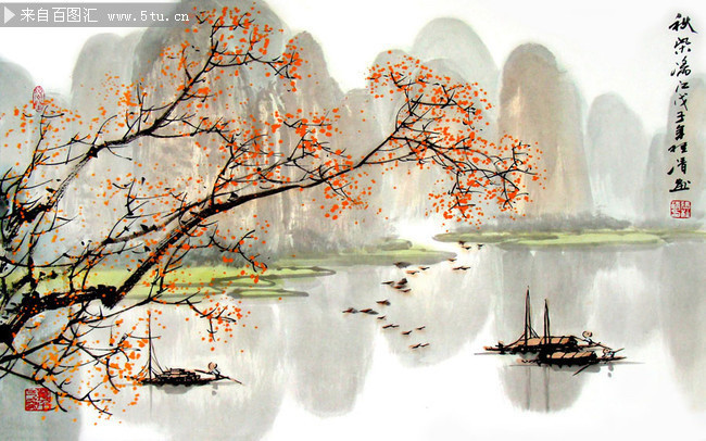 林風眠 風景画 掛け軸 四尺 手描き 中国美術 絵画 書画 風景図