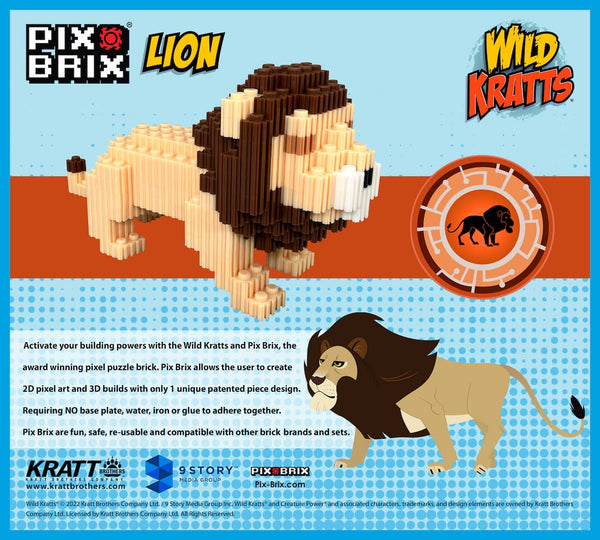 Build a Majestic Lion with Wild Kratts Brick Kit