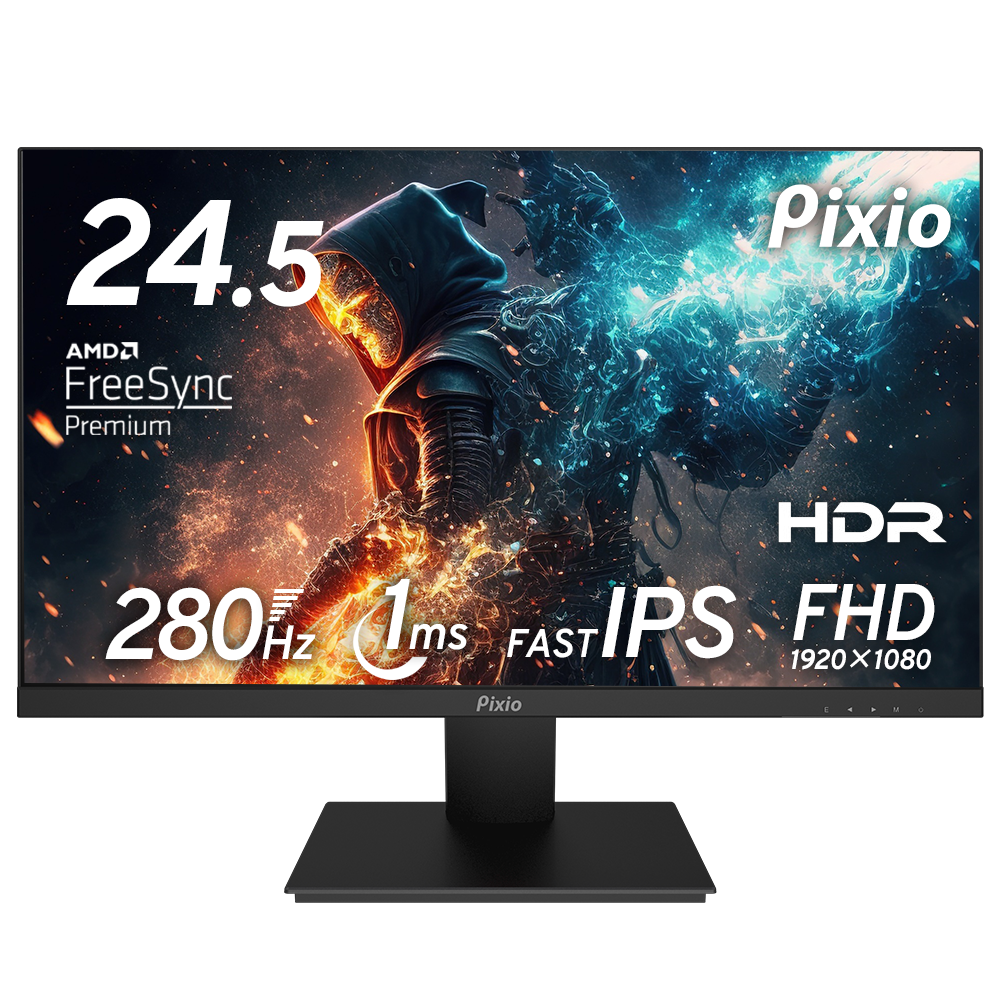 PX259P | 24.5インチ 280Hz FHD IPSゲーミングモニター | Pixio