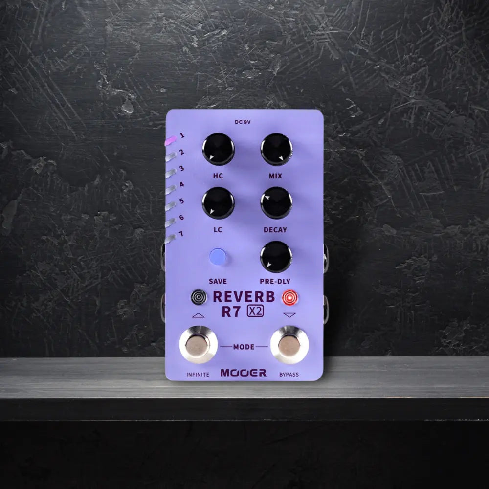 MOOER R7 X2 Reverb Pedal | Guitar Effect Pedals | Ploutone