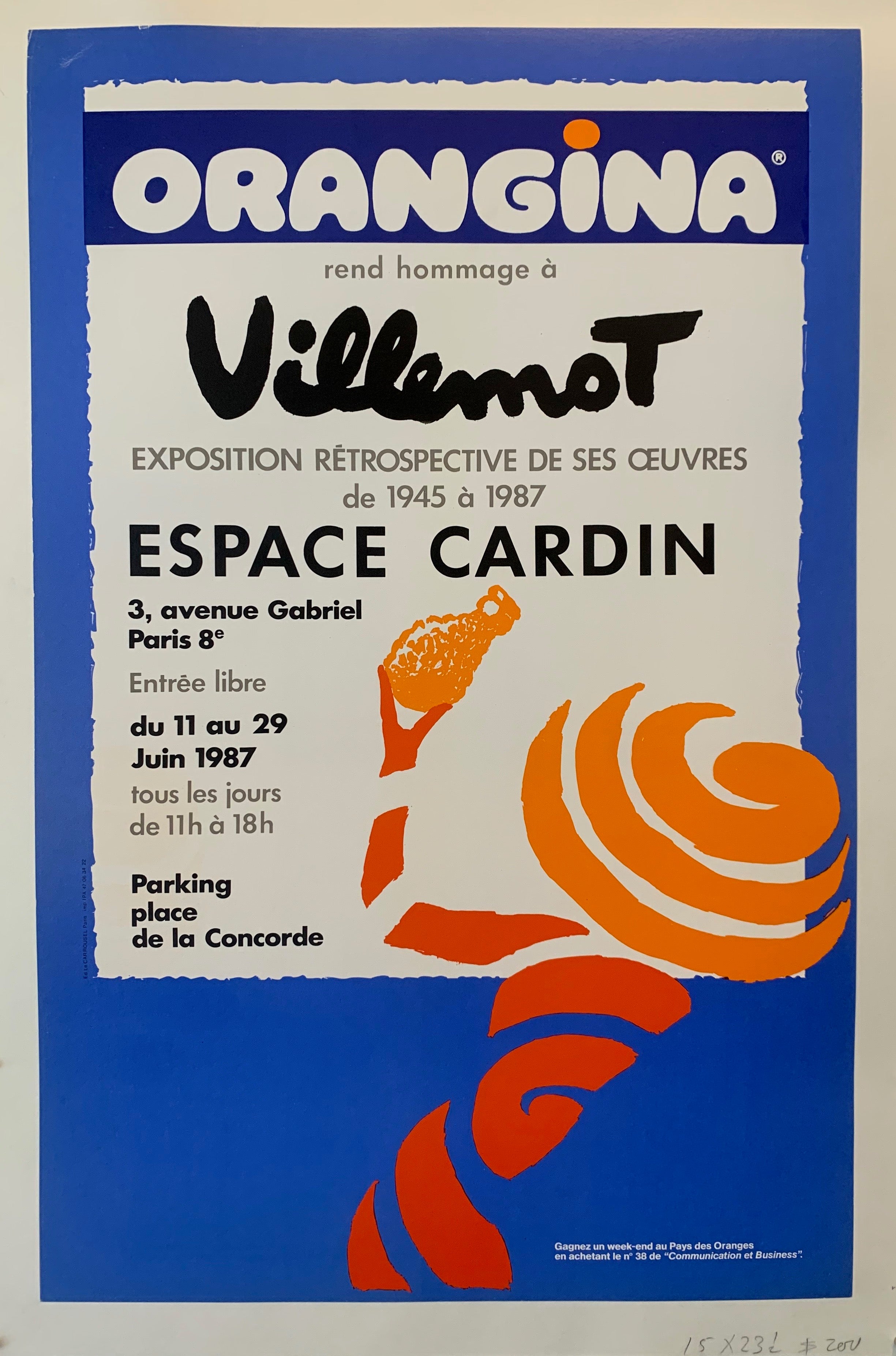 Orangina and Villemot Poster – Poster Museum