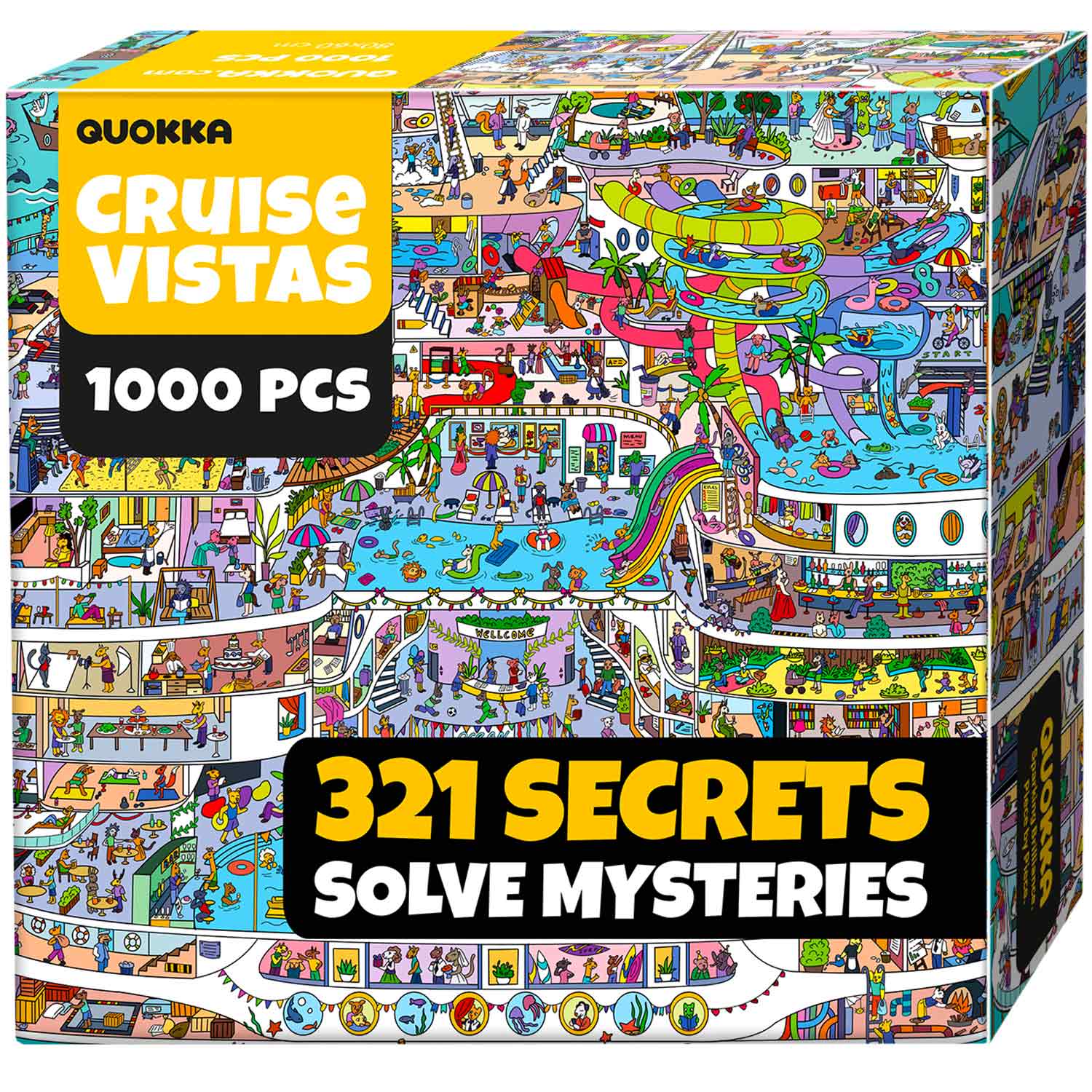 QUOKKA 1000-Pcs Cruise Vistas Puzzle | Premium Jigsaw for Adults