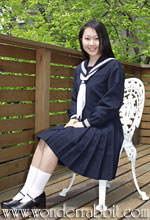 WONDER RABBIT - 通販 K020911冬用セーラー服上下セット 紺 白3本