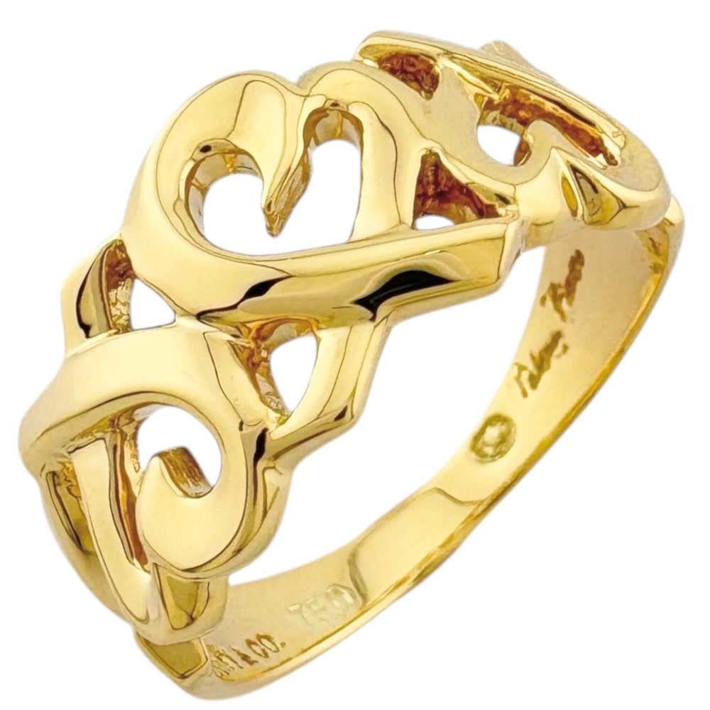 TIFFANY&Co. ティファニー トリプルラビングハート リング 指輪 11号