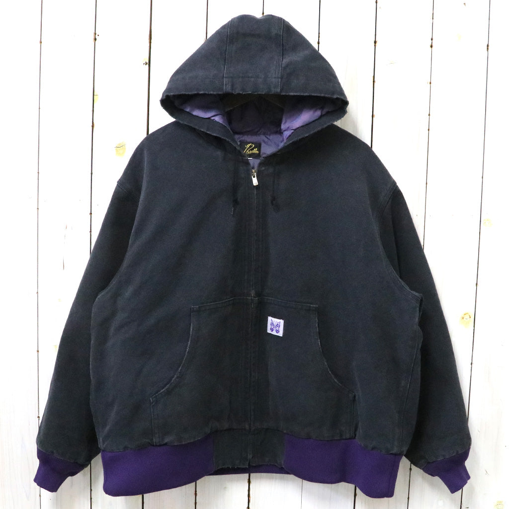 Needles『Zipped Work Hoody-16oz Cotton Canvas』(Black) – Reggieshop