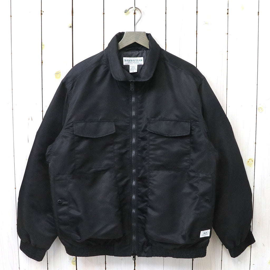 SASSAFRAS『D/C ARMOR JACKET HEAVY(RECYCLE NYLON TWILL)』(BLACK