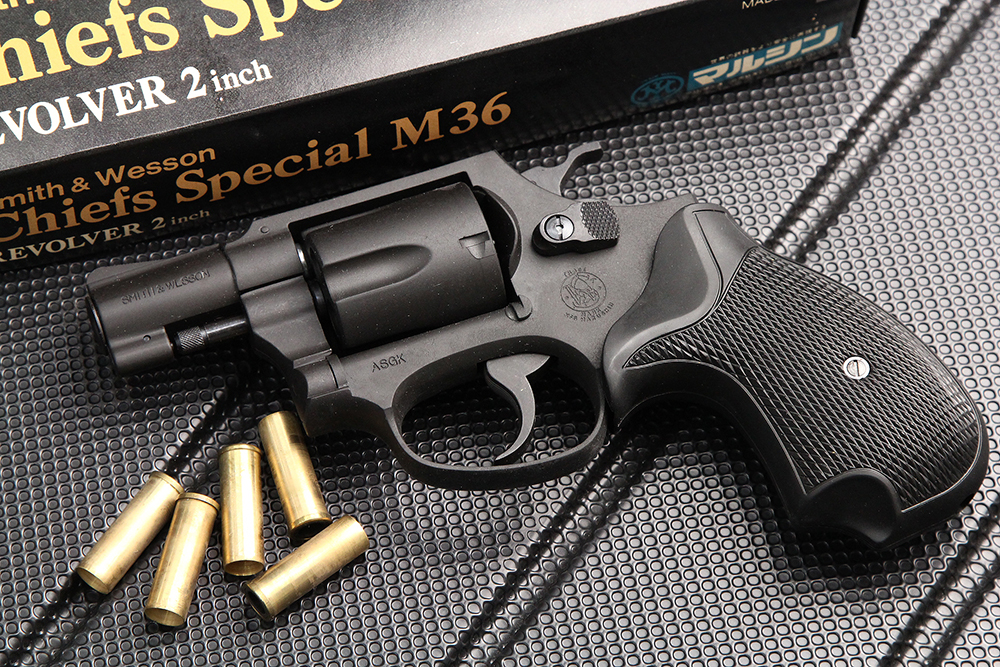 マルシン S&W M36 チーフスペシャル 2インチ HW ブラック ガスガン